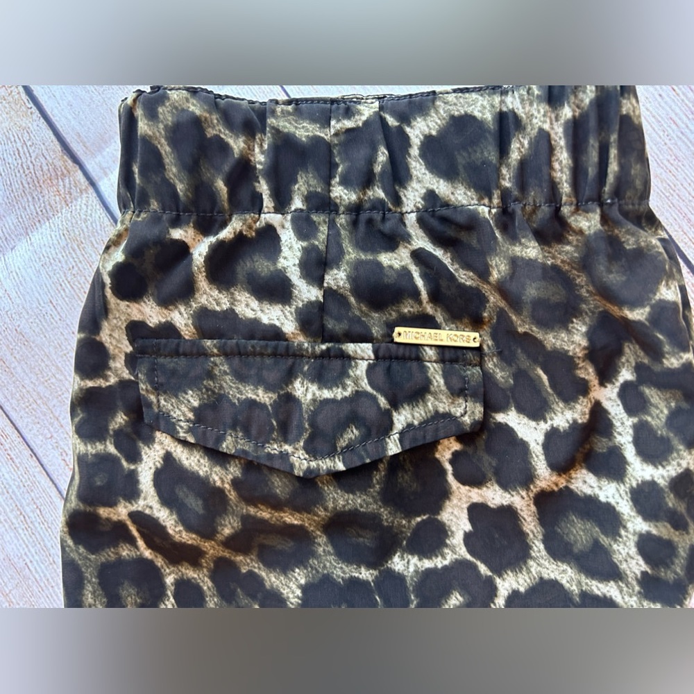 Michael Kors Leopard Print Casual Pant/Loose Pant - Picture 2 of 6